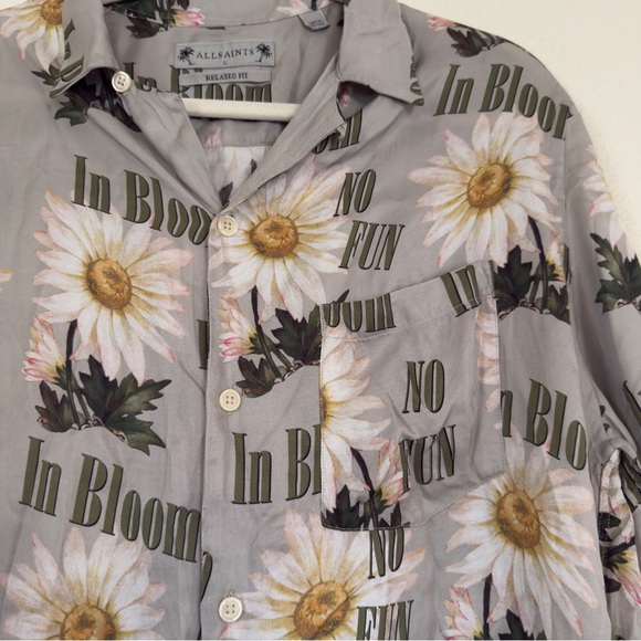 ALLSAINTS No Fun Relaxed Fit Camp Shirt - Picture 5 of 7